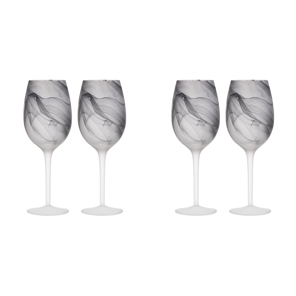 2x 2pc Tempa Skylar Storm Red/White Wine Drinking Glass Set