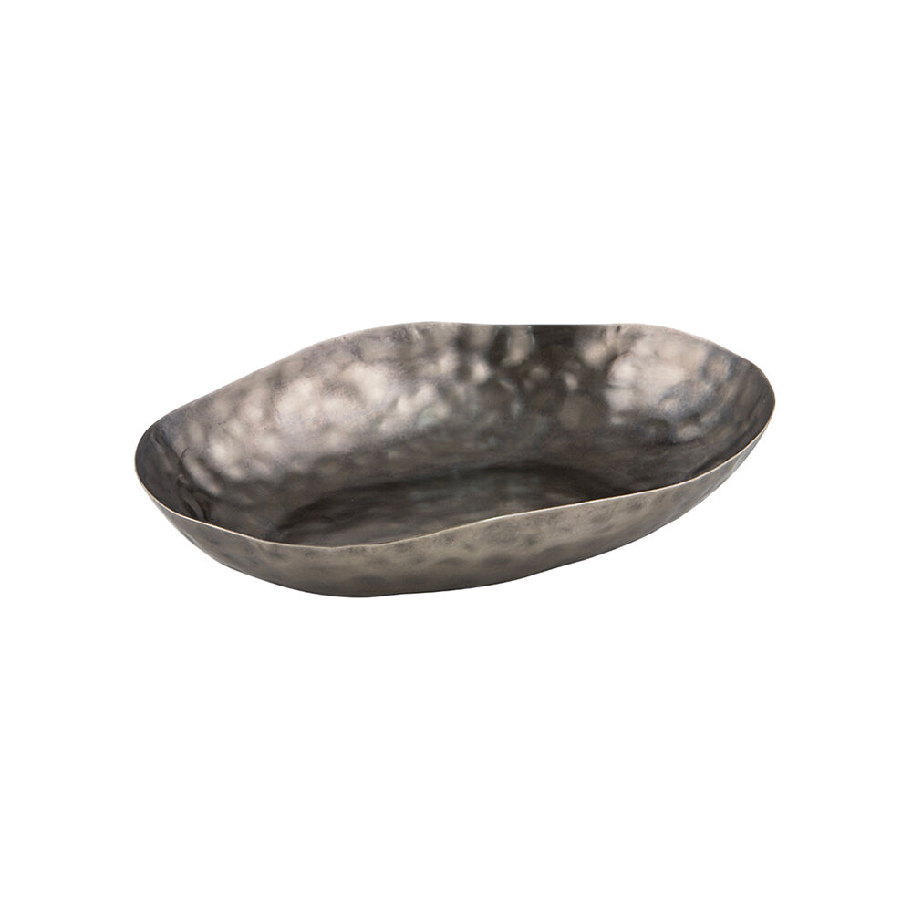 Tempa Ryland Iron Oval Home Decor Display Bowl Dish 32x24cm Grey