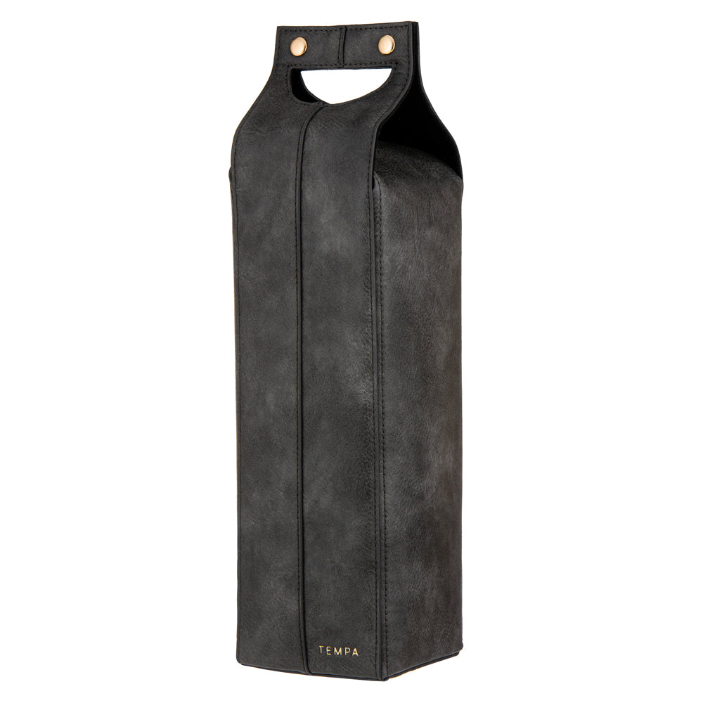 Tempa Harley Single Wine Travel Bag/Carrier - Charcoal Grey