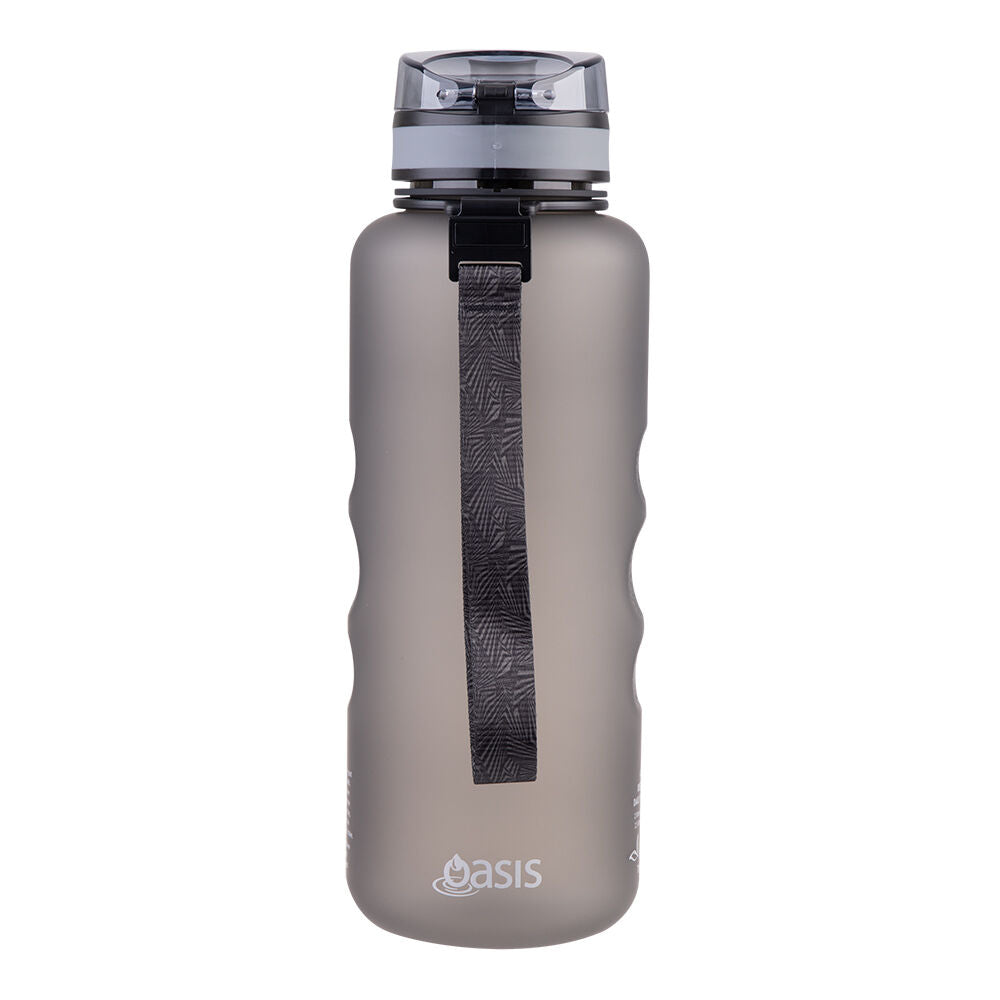 Oasis Tritan Motivational Sports Water Drinking Bottle 1.5L Graphite