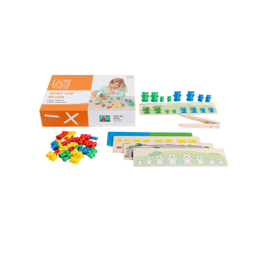 TFL Sort the Bears Colour-Size Sorting Game Educational Toy Kids/Children - 3y+