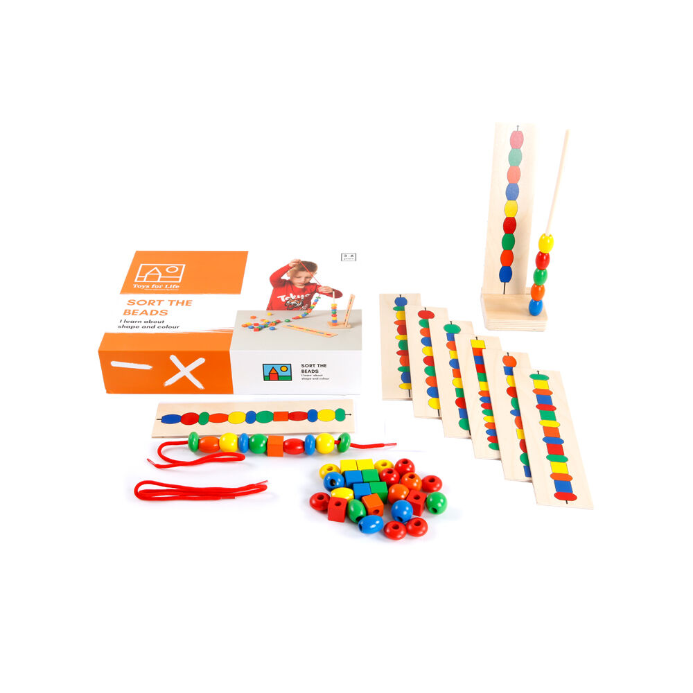40pc TFL Sort the Beads Sequencing Game Educational Toy Kids/Children - 3y+