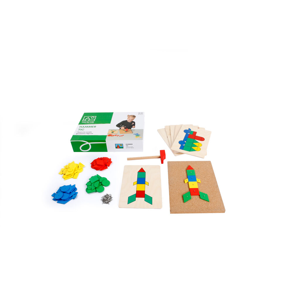 108pc TFL Hammer Tic Mosaic Creation Art & Craft Kids/Children - 3y+