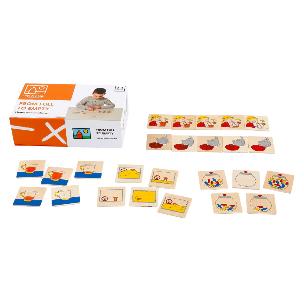 25pc TFL From Full to Empty Wooden Math Educational Toy Kids/Children - 3y+
