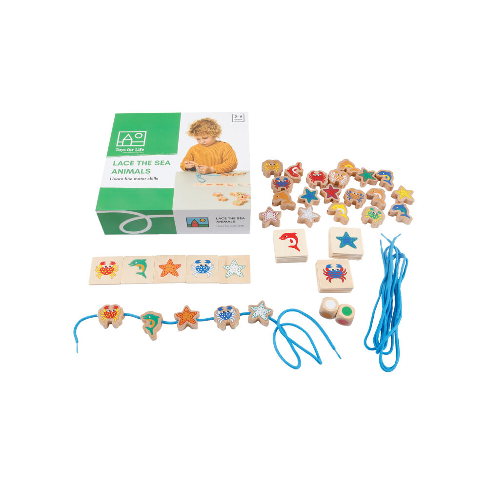 24pc TFL Lace the Sea Animals Lacing Educational Toy Kids/Children - 3y+