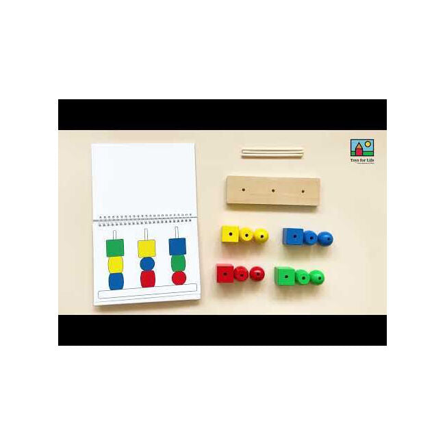 42pc TFL Build the Tower Colour & Shape STEM Building Toy Kids/Children - 3y+
