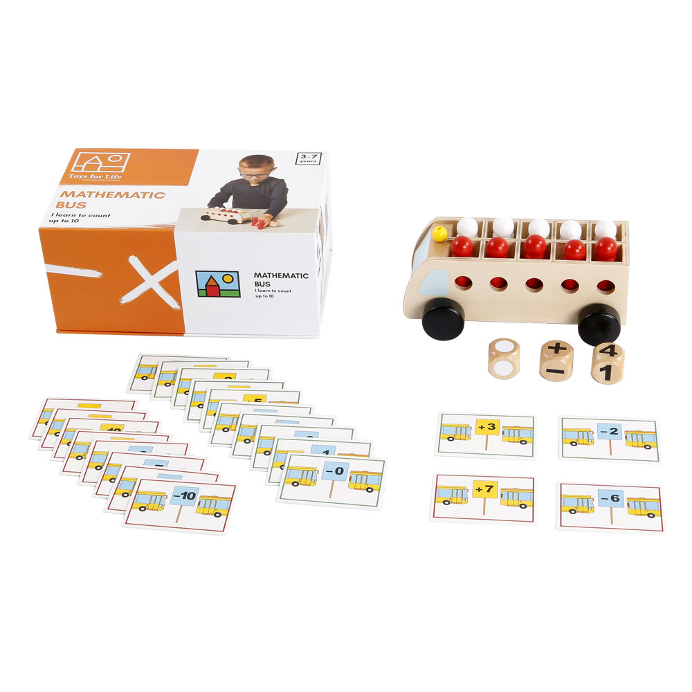5pc TFL Mathematic Bus Math Learning Educational Toy Kids/Children - 3y+