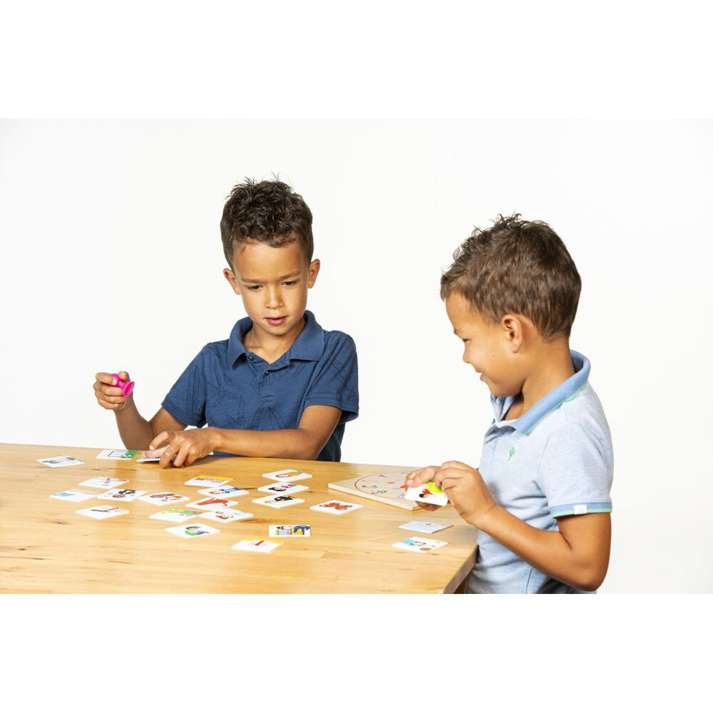 36pc Educo ConnAct Story Creation Game Wooden Educational Toy Kids - 3y+