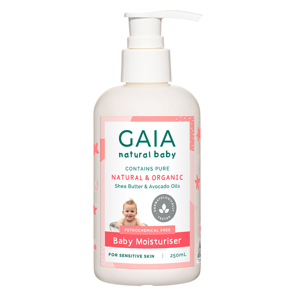 2x Gaia 250ml Pure/Natural/Organic Moisturiser Baby/Kids/Toddlers Vegan Friendly