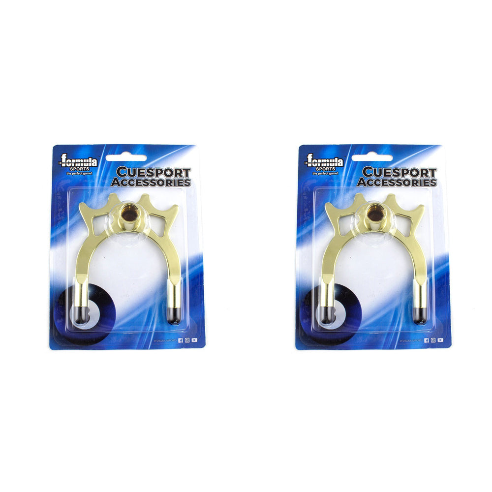 2PK Formula Sports Spider Rest Brass Pool/Billiard Accessory