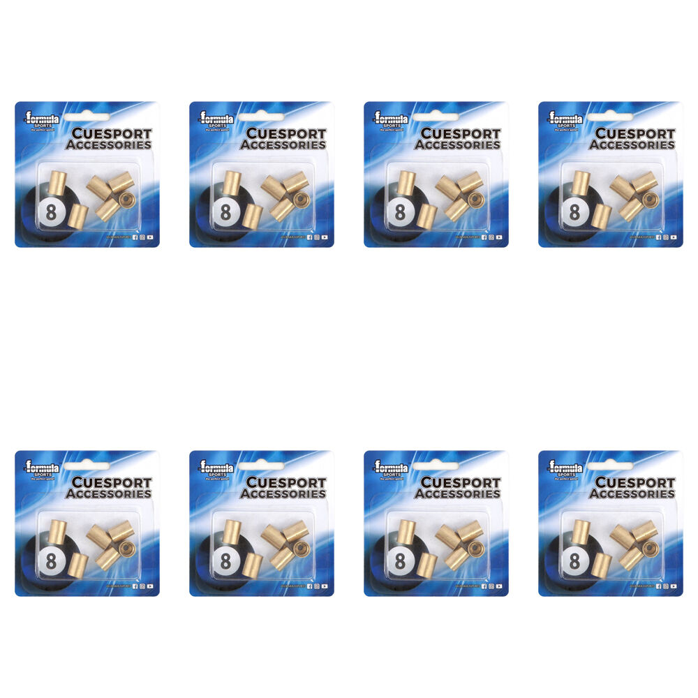 48pc Formula Sports Brass Ferrule Screw Cue Tip Replacement 9mm - Gold