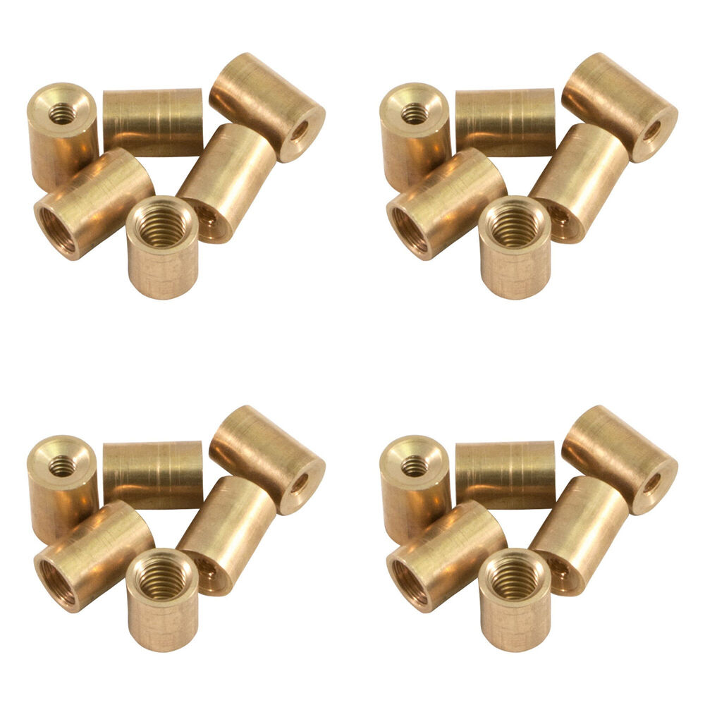24pc Formula Sports Brass Ferrule Screw Cue Tip Replacement 12mm - Gold