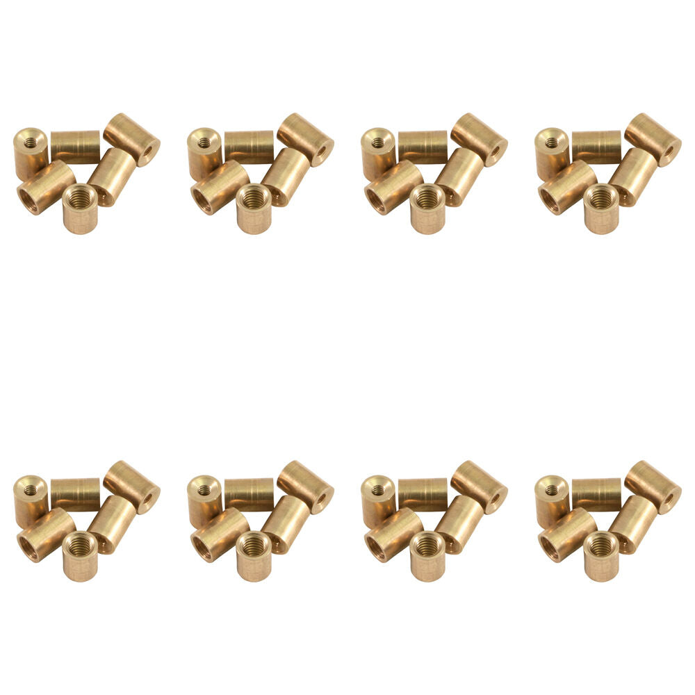 48pc Formula Sports Brass Ferrule Screw Cue Tip Replacement 12mm - Gold
