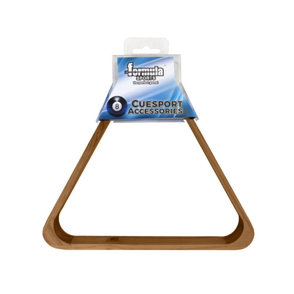 2PK Formula Sports 15 Ball Rack Wooden Pool/Billiards Triangle - Brown