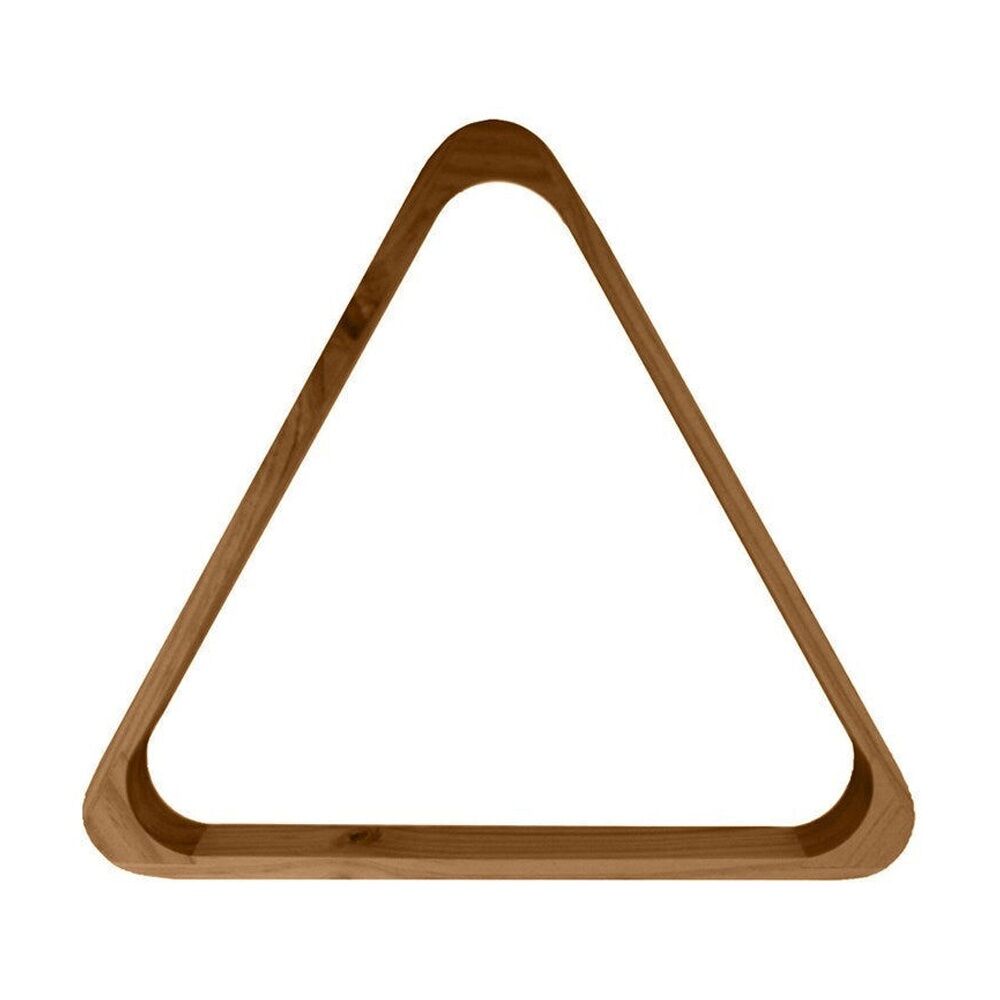 2PK Formula Sports 2in - 10 Ball Rack Wooden Billiards/Pool Triangle - Brown