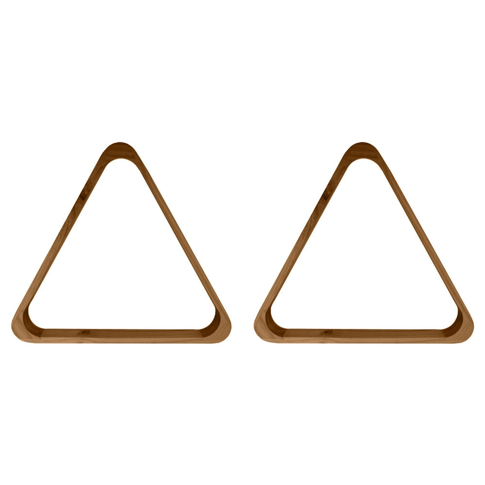 2PK Formula Sports 15-Ball Rack Wooden Triangle Billiards/Pool - Brown