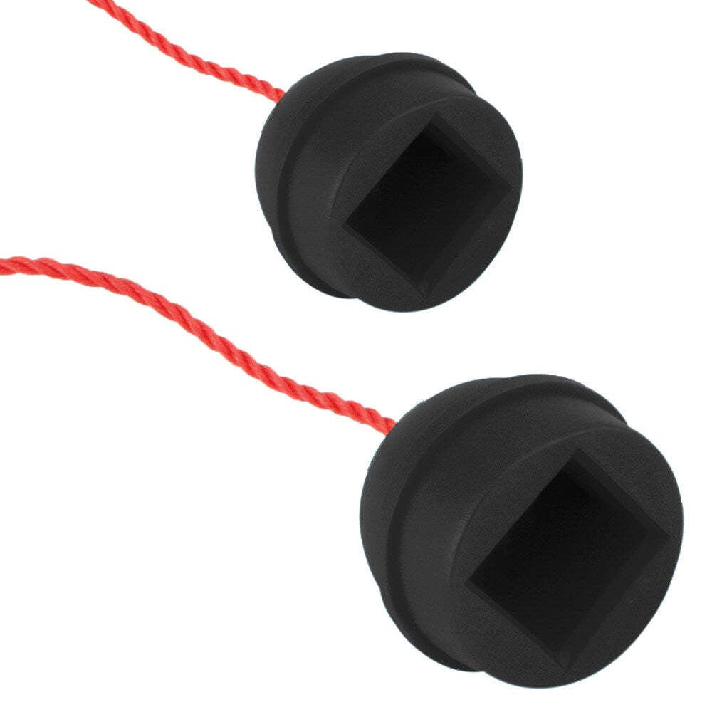 2x 2PK Formula Sports Rubber Chalk Holder w/ Rope - Black