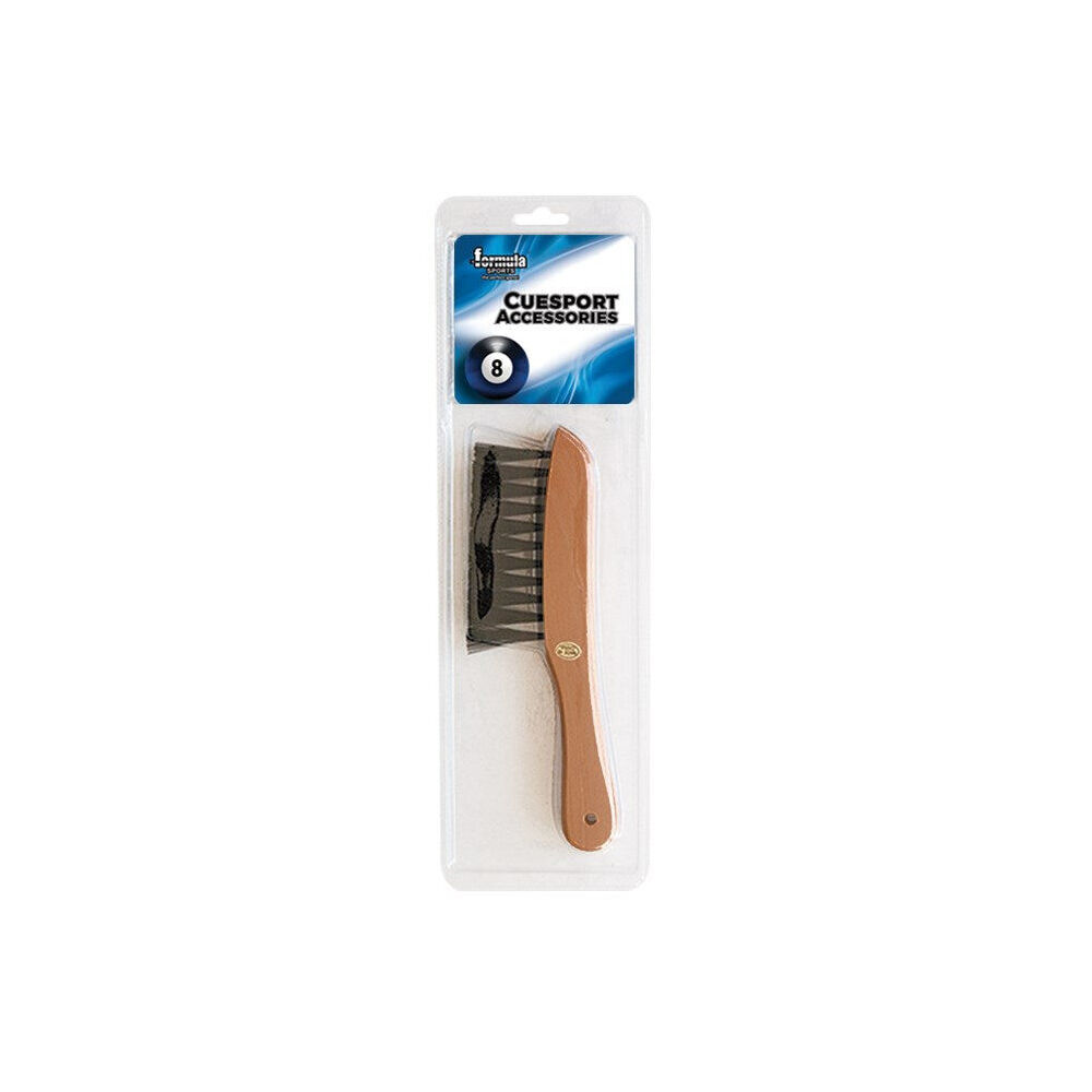 2PK Formula Sports Wooden Pool/Billiards Table Rail Brush - Brown
