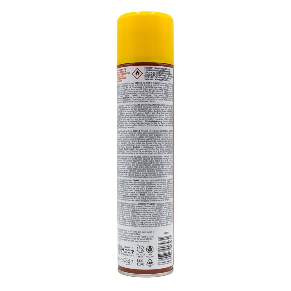 12PK Chupa Chups 300ml Room Spray Long-Lasting Cherry Scent