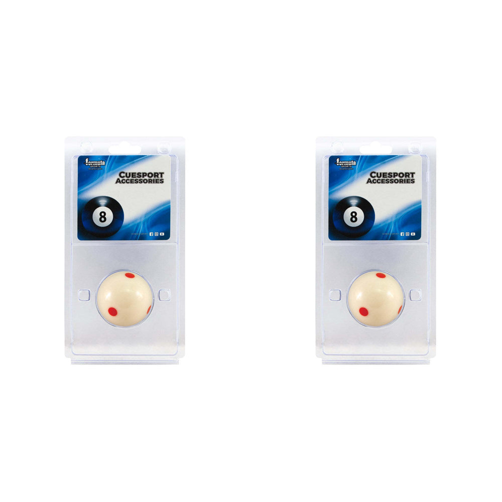 2PK Formula Sports 2" Training Resin 6 Spot Cue Ball Blister