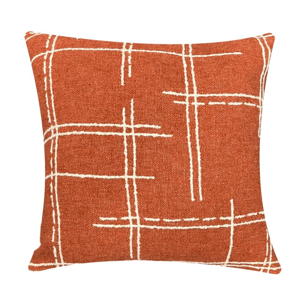 J.Elliot Home Seraphina Cushion Pillow Household Decoration 50x50x0.5cm Ochre