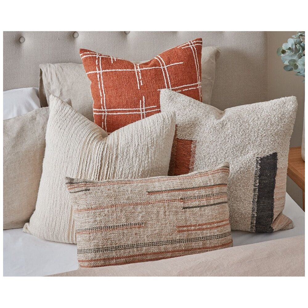J.Elliot Home Seraphina Cushion Pillow Household Decoration 50x50x0.5cm Ochre