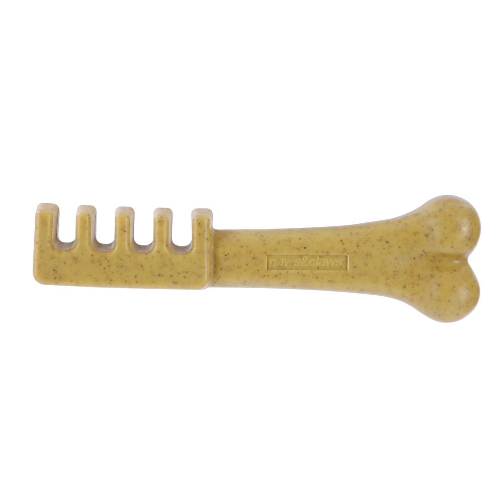 3PK Paws & Claws Boobone Toothbrush Peanut Butter 18.5cm