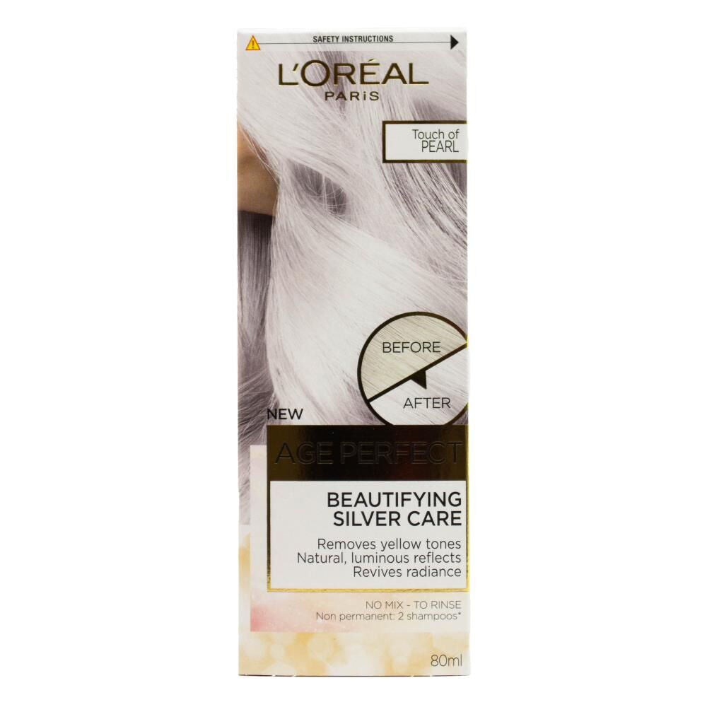 3PK Loreal 80ml Age Perfect Hair Colour Touch of Pearl