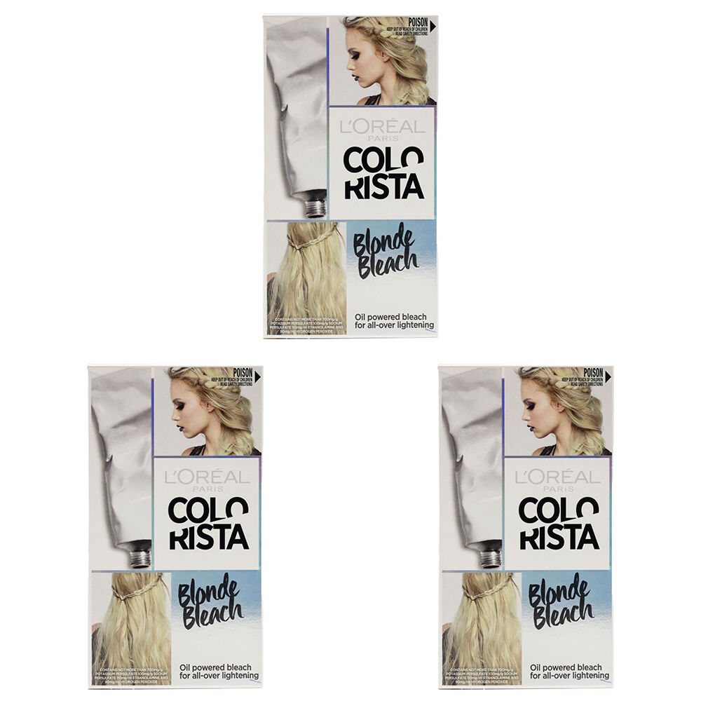 3PK Loreal Paris Colorista DIY Hair Bleaching Kit - Blonde Bleach