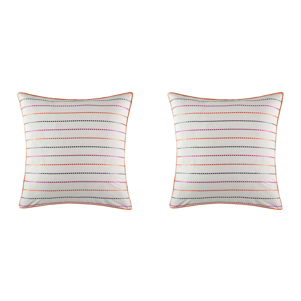 2PK Kas Australia Tarli Euro Throw Pillowcase 65x65cm - Multicoloured