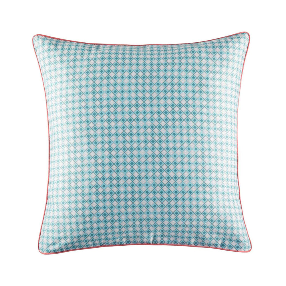 2PK Kas Australia Mosi Euro Throw Pillowcase 65x65cm - Aqua
