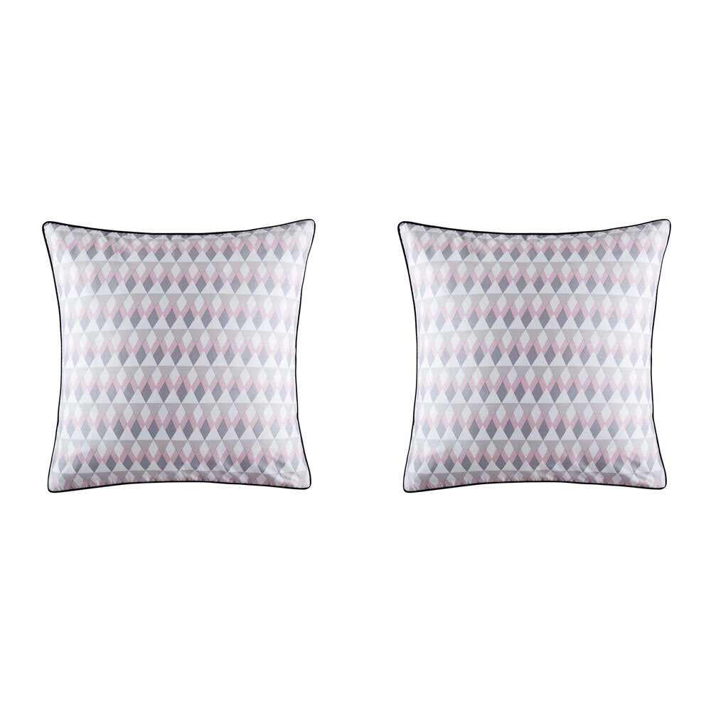 2PK Kas Australia Baxter Euro Throw Pillowcase 65x65cm - Multicoloured