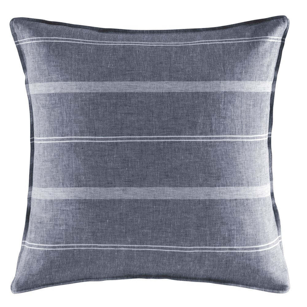 4PK Kas Australia Balmoral Euro Throw Pillowcase 65x65cm - Navy