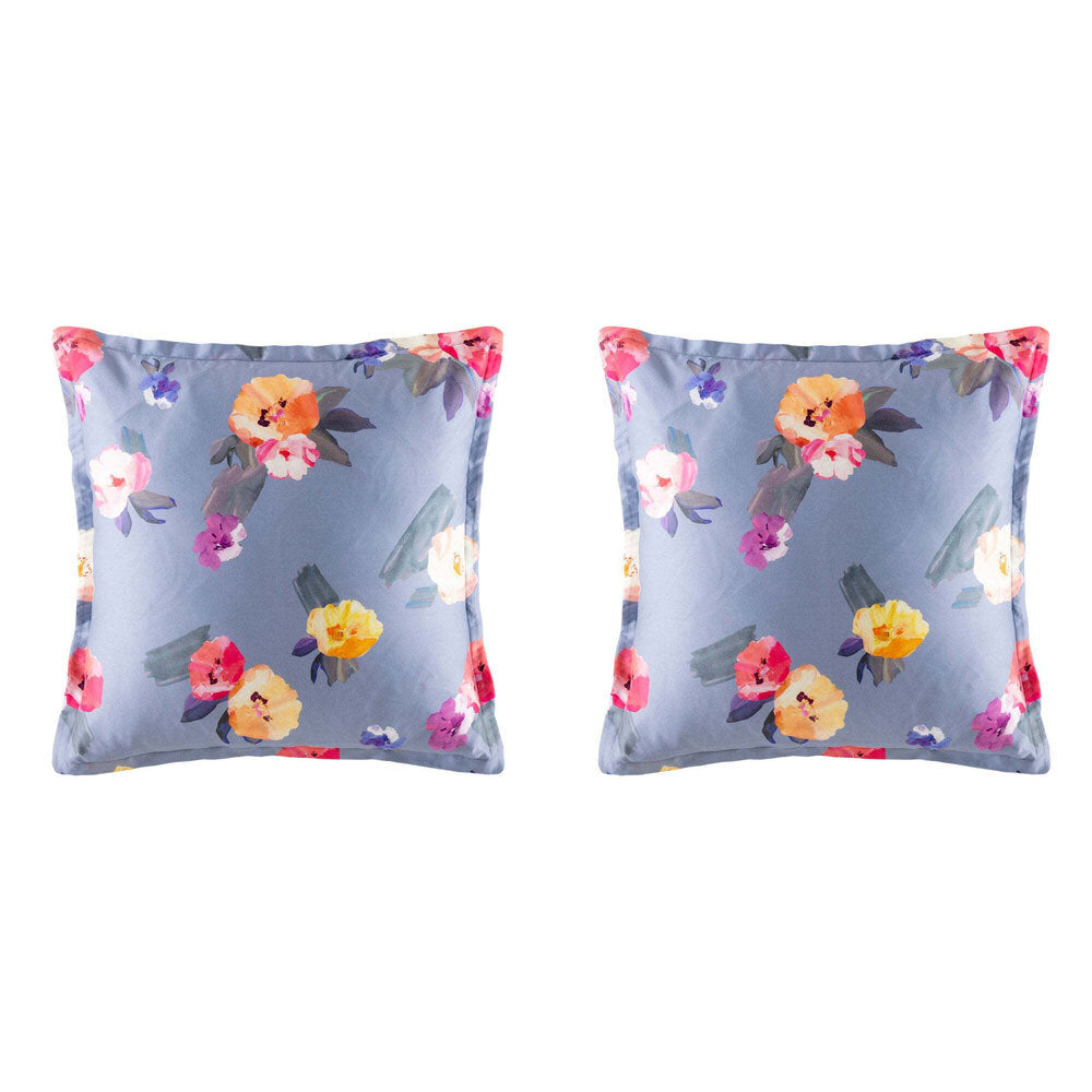 2PK Kas Australia Kelisa Euro Throw Pillowcase 65x65cm - Multicoloured