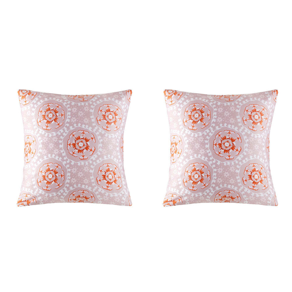 2PK Kas Australia Lola Euro Throw Pillowcase 65x65cm - Multicoloured
