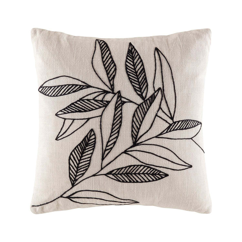 2PK Kas Australia Georgie Filled Cushion Decor Square 50x50cm - Black