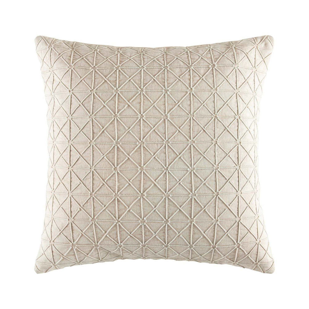 2PK Kas Australia Yarra Filled Cushion Decor Square 50x50cm - Natural
