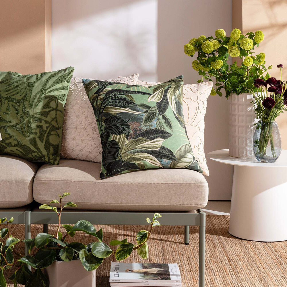 2PK Kas Australia Yarra Filled Cushion Decor Square 50x50cm - Natural