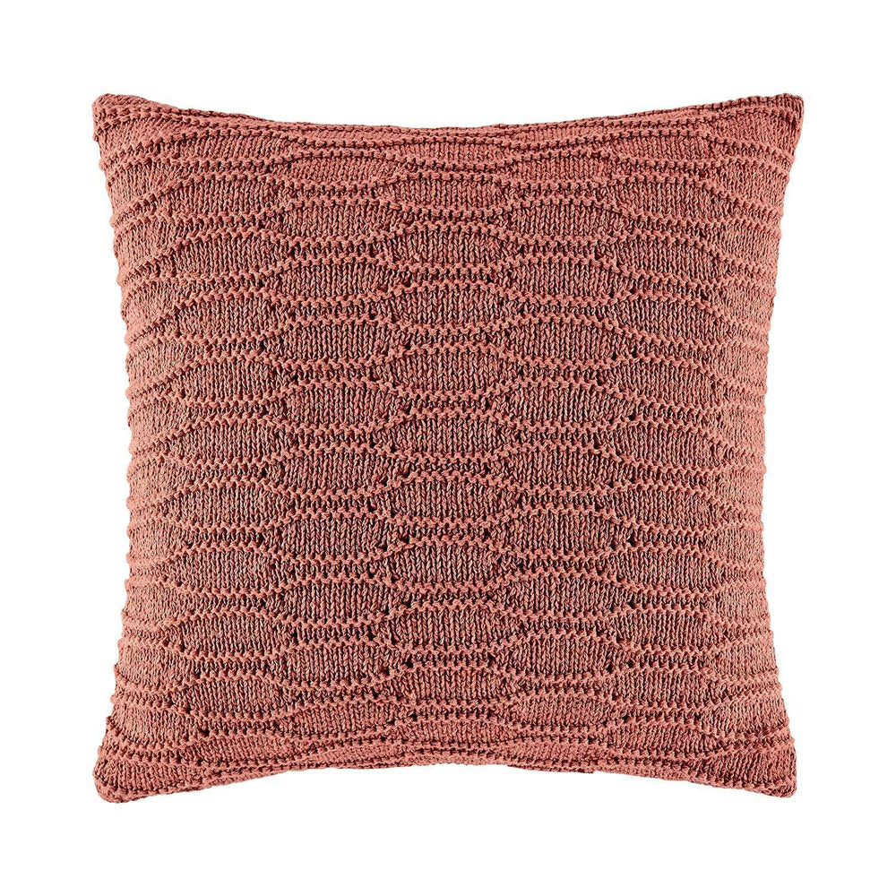 2PK Kas Australia Roche Filled Cushion Decor Square 50x50cm - Brick