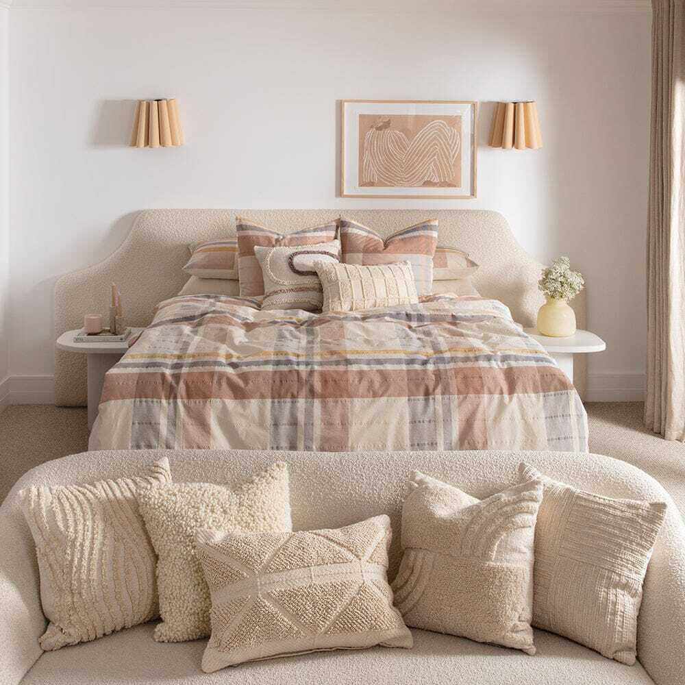 4PK Kas Australia Seville Euro Throw Pillowcase 65x65cm Multicoloured