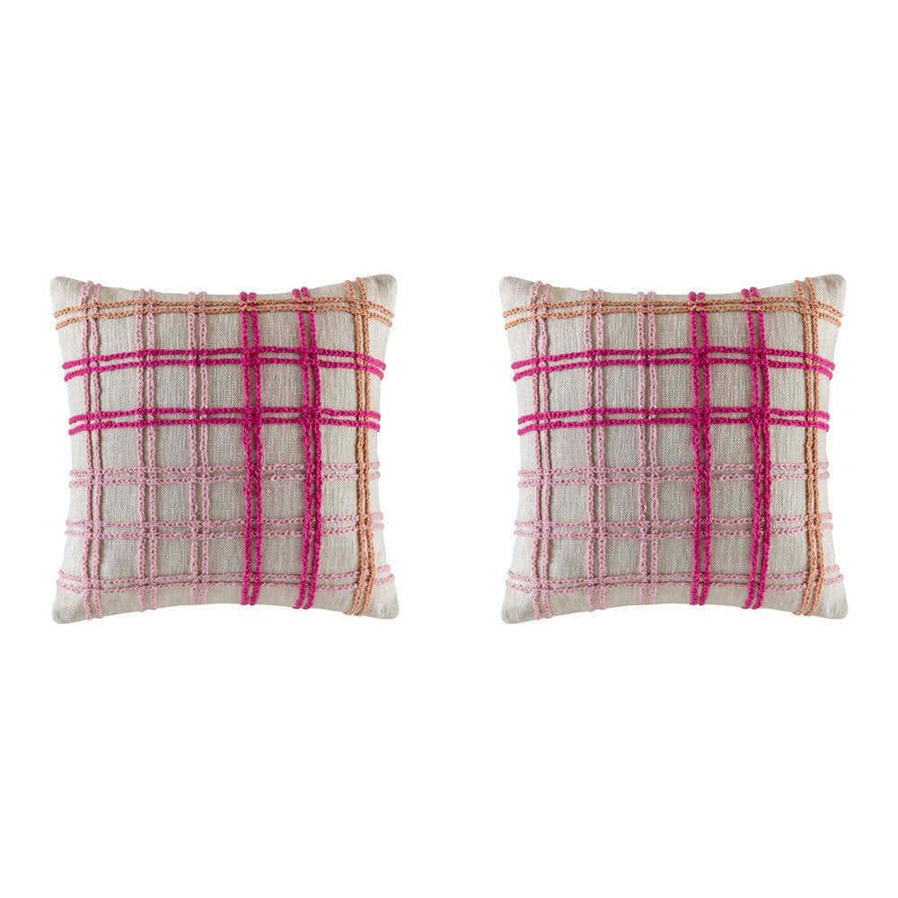2PK Kas Australia Baron Filled Cushion Decor Square 50x50cm - Lolly