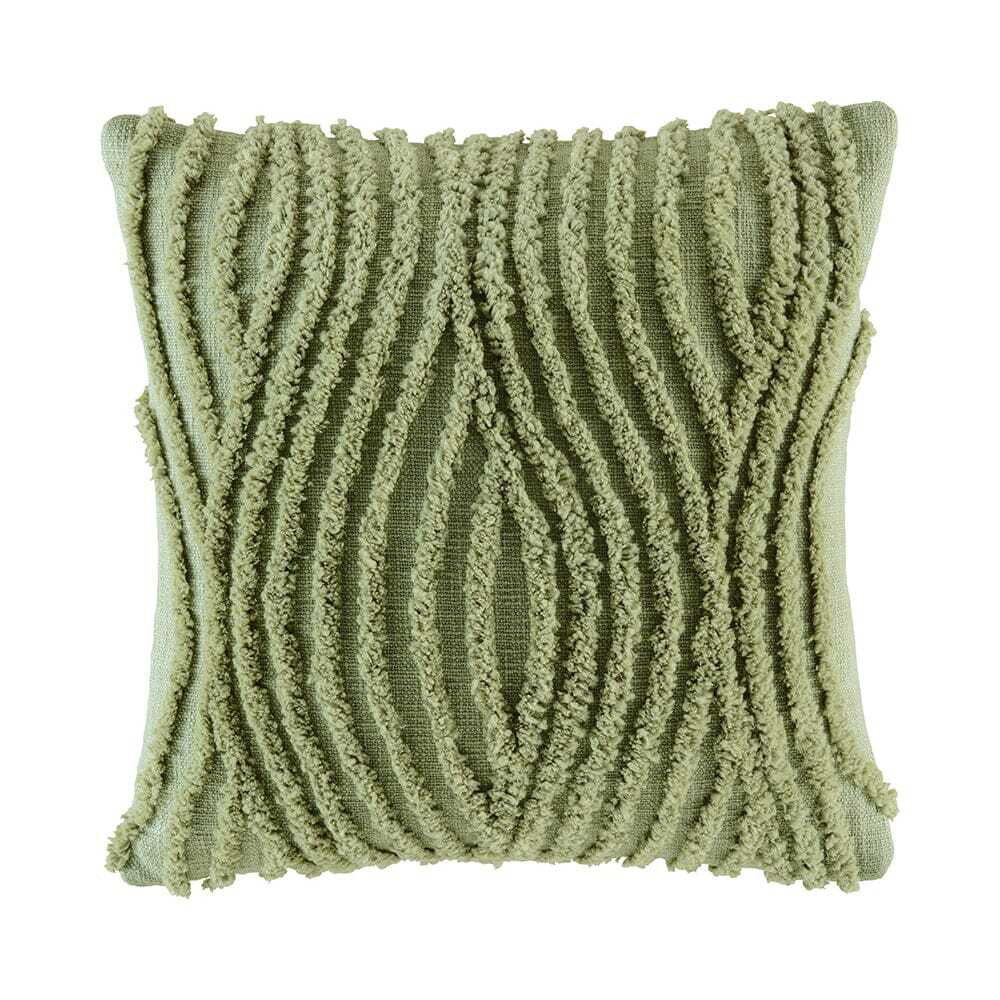Kas Australia Dylan Filled Cushion Decor Square 50x50cm - Artichoke