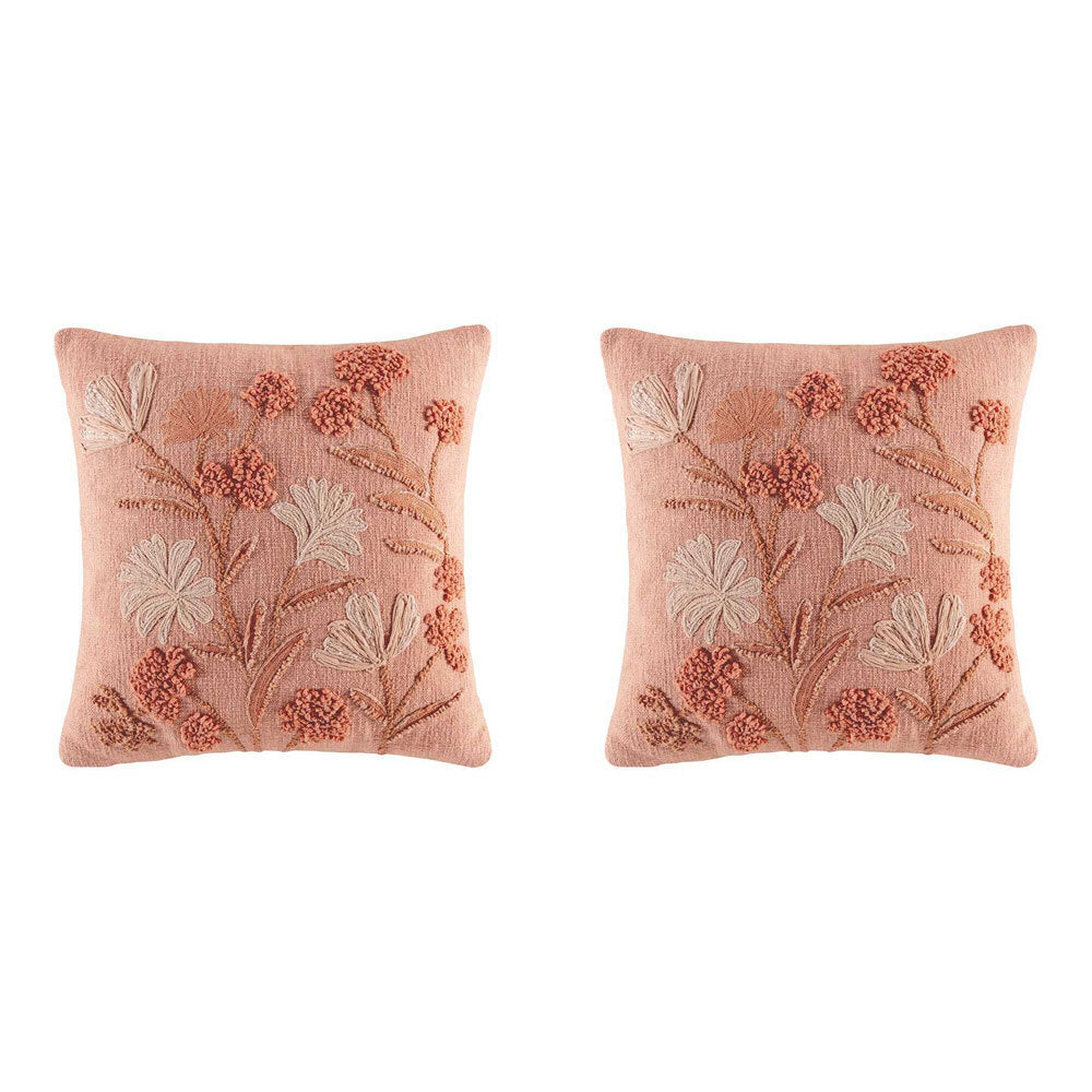 2PK Kas Australia Mika Filled Cushion Decor Square 50x50cm - Rose