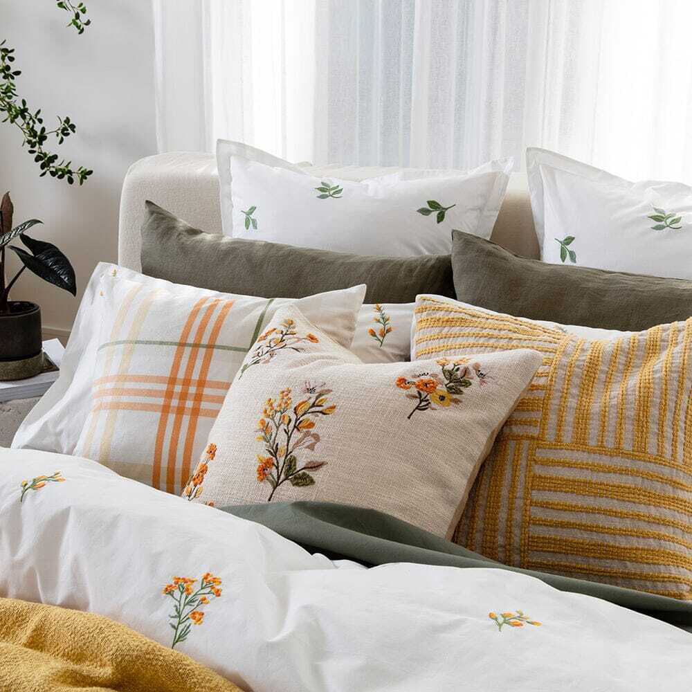 2PK Kas Australia Sona Filled Cushion Decor Square 50x50cm - Multicoloured