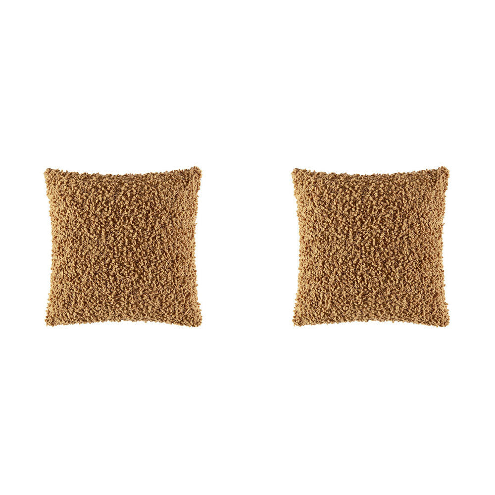 2PK Kas Australia Rye Filled Cushion Decor Square 50x50cm - Tan