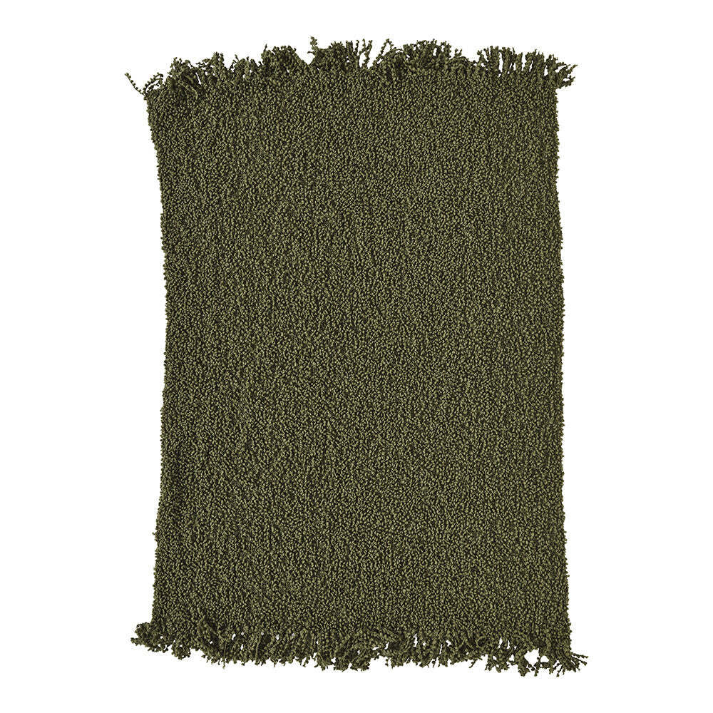 Kas Australia Rye Throw Blanket Home/Bedroom Decor 130x170cm Moss