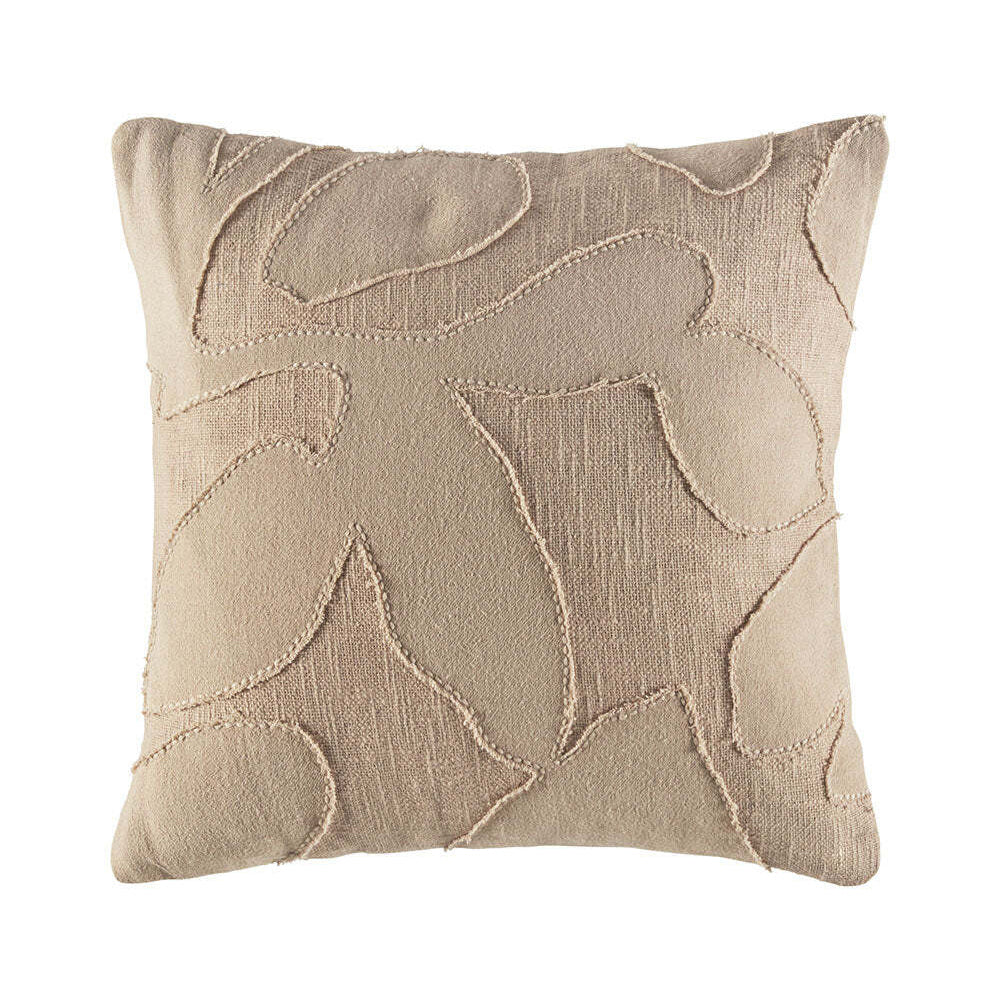 Kas Australia Heath Filled Cushion Decor Square 50x50cm - Fawn