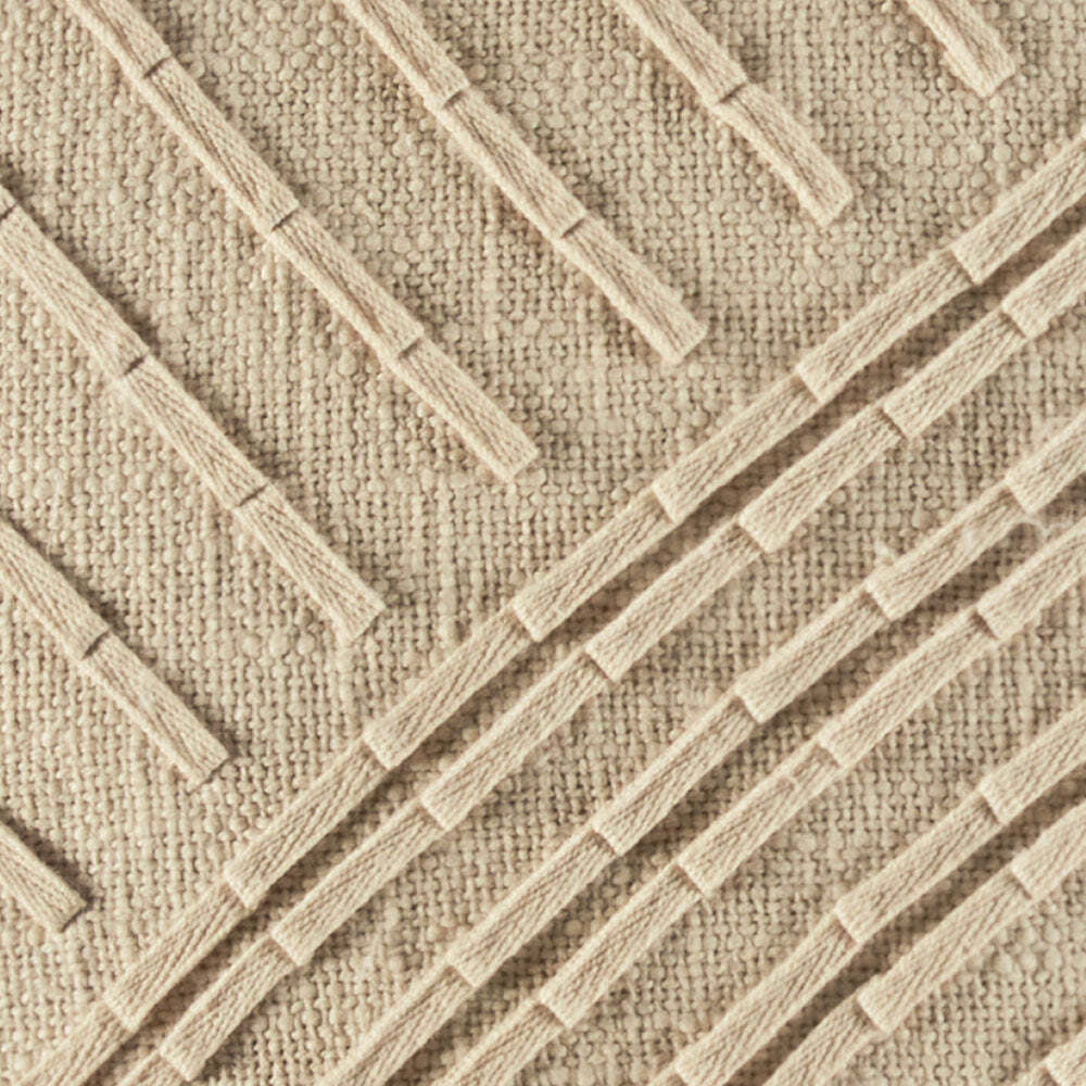 Kas Australia Arlia Filled Cushion Decor Square 50x50cm - Natural