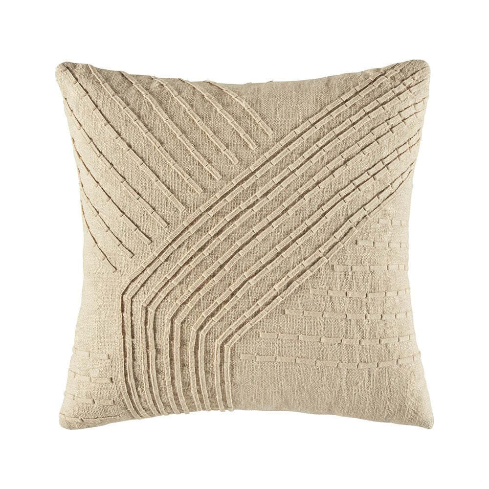 2PK Kas Australia Arlia Filled Cushion Decor Square 50x50cm - Natural