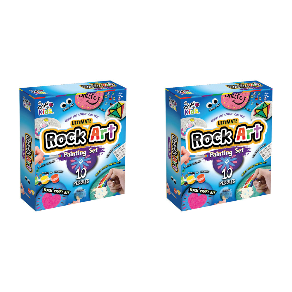 2PK Craft For Kids Ultimate Rock Painting Kids DIY Art Kit 8y+